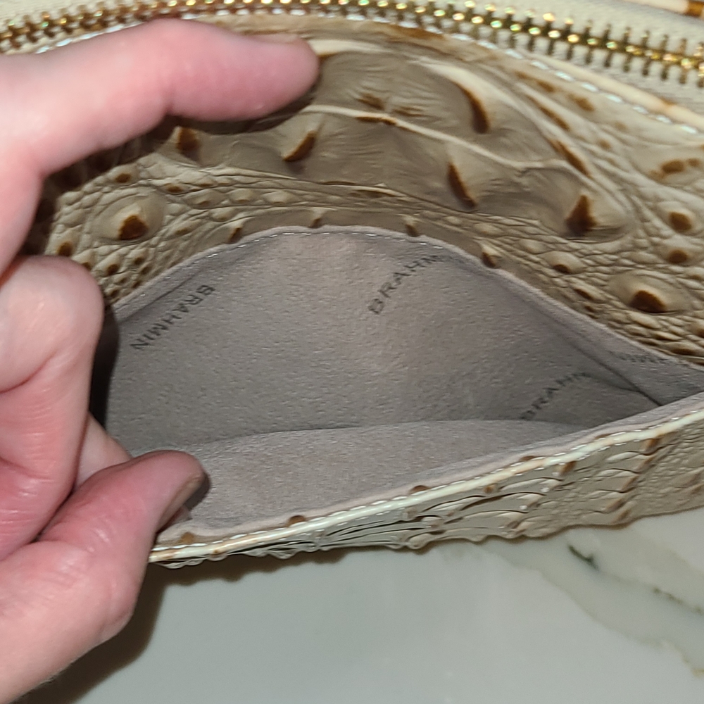 Brahmin Mini Duxbury With Trifold Matching Wallet In Champagne Melbourne - Picture 9 of 15